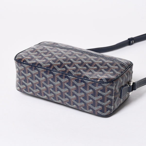 新品同様 GOYARD ゴヤール カップヴェールPM ショルダーバッグ CAPVE2PMLTY02CL02P ネイビー シルバー金具 中古 4a007024