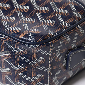 新品同様 GOYARD ゴヤール カップヴェールPM ショルダーバッグ CAPVE2PMLTY02CL02P ネイビー シルバー金具 中古 4a007024