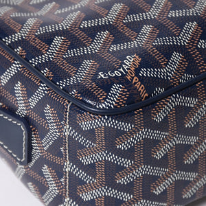 新品同様 GOYARD ゴヤール カップヴェールPM ショルダーバッグ CAPVE2PMLTY02CL02P ネイビー シルバー金具 中古 4a007024
