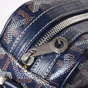 新品同様 GOYARD ゴヤール カップヴェールPM ショルダーバッグ CAPVE2PMLTY02CL02P ネイビー シルバー金具 中古 4a007024