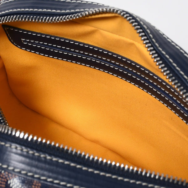 新品同様 GOYARD ゴヤール カップヴェールPM ショルダーバッグ CAPVE2PMLTY02CL02P ネイビー シルバー金具 中古 4a007024