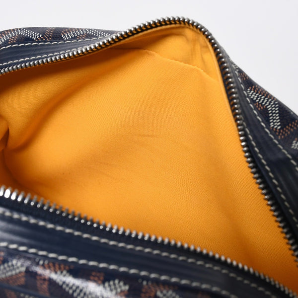 新品同様 GOYARD ゴヤール カップヴェールPM ショルダーバッグ CAPVE2PMLTY02CL02P ネイビー シルバー金具 中古 4a007024