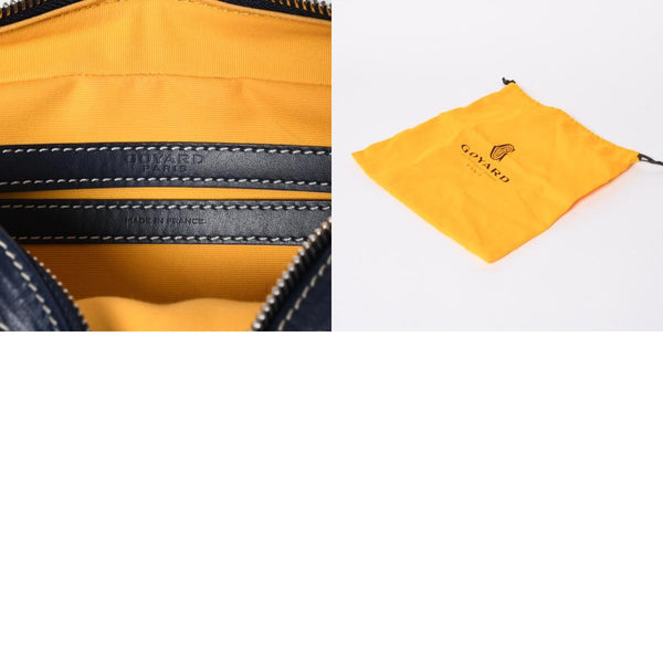 新品同様 GOYARD ゴヤール カップヴェールPM ショルダーバッグ CAPVE2PMLTY02CL02P ネイビー シルバー金具 中古 4a007024