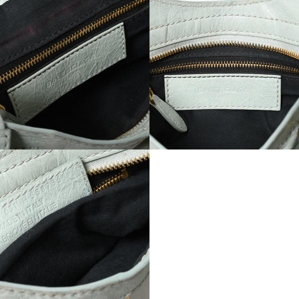 BALENCIAGA バレンシアガ 2WAY ハンドバッグ ショルダーバッグ ジャイアント ミニ シティ ライムグリーン ゴールド金具 309544 美品 中古 4a006917