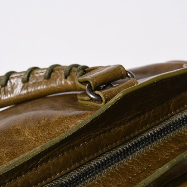 極美品 BALENCIAGA バレンシアガ ザ シティ ハンドバッグ 115748 カーキ オリーブ シルバー金具 中古 4a006918