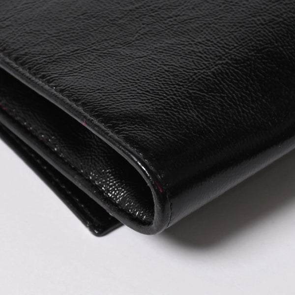 YVES SAINT LAURENT イヴサンローラン クラッチバッグ ハンドバッグ セカンドバッグ ブラック シルバー金具 美品 中古 4a006922