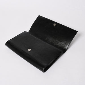 YVES SAINT LAURENT イヴサンローラン クラッチバッグ ハンドバッグ セカンドバッグ ブラック シルバー金具 美品 中古 4a006922