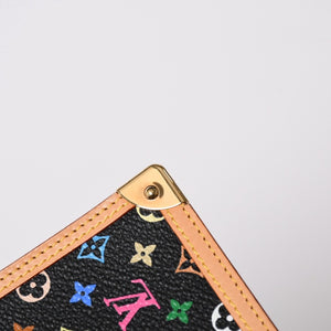 新品同様 LOUIS VUITTON ルイヴィトン ヴァンドレディ ノートブック R20897 村上隆 モノグラムマルチカラー ノワール ゴールド金具 中古 4a007170