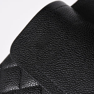 極美品 CHANEL シャネル マトラッセ23 Wフラップ Wチェーンショルダーバッグ 28番台 ココマーク キャビアスキン ブラック 中古 4a007112