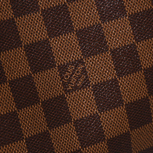 極美品 LOUIS VUITTON ルイヴィトン ダミエ ネヴァーフルMM トートバッグ N51105 PVC レザー ブラウン ゴールド金具 中古 4a006933