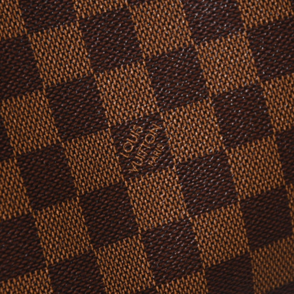 極美品 LOUIS VUITTON ルイヴィトン ダミエ ネヴァーフルMM トートバッグ N51105 PVC レザー ブラウン ゴールド金具 中古 4a006933