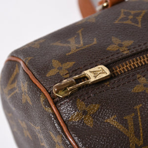 極美品 LOUIS VUITTON ルイヴィトン パピヨン30 GM ハンドバッグ M51365 モノグラム ゴールド金具 旧型 筒型 中古 4a006977