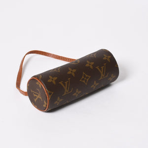 極美品 LOUIS VUITTON ルイヴィトン パピヨン30 GM ハンドバッグ M51365 モノグラム ゴールド金具 旧型 筒型 中古 4a006977