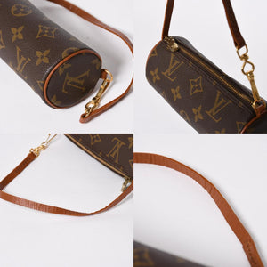 極美品 LOUIS VUITTON ルイヴィトン パピヨン30 GM ハンドバッグ M51365 モノグラム ゴールド金具 旧型 筒型 中古 4a006977
