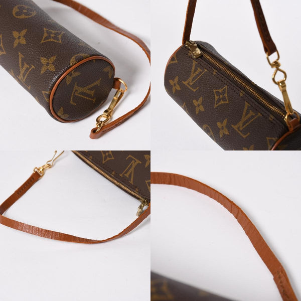 極美品 LOUIS VUITTON ルイヴィトン パピヨン30 GM ハンドバッグ M51365 モノグラム ゴールド金具 旧型 筒型 中古 4a006977