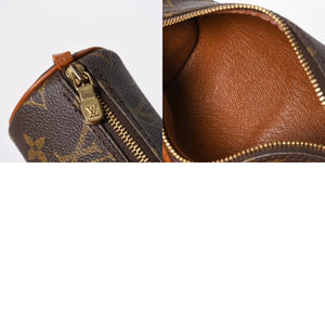 極美品 LOUIS VUITTON ルイヴィトン パピヨン30 GM ハンドバッグ M51365 モノグラム ゴールド金具 旧型 筒型 中古 4a006977