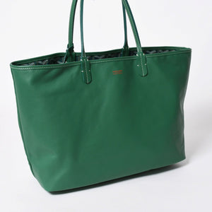 新品同様 GOYARD ゴヤール リバーシブル トートバッグ アンジュPM PVCコーティングキャンバス レザー グリーン 中古 4a007188