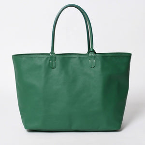 新品同様 GOYARD ゴヤール リバーシブル トートバッグ アンジュPM PVCコーティングキャンバス レザー グリーン 中古 4a007188