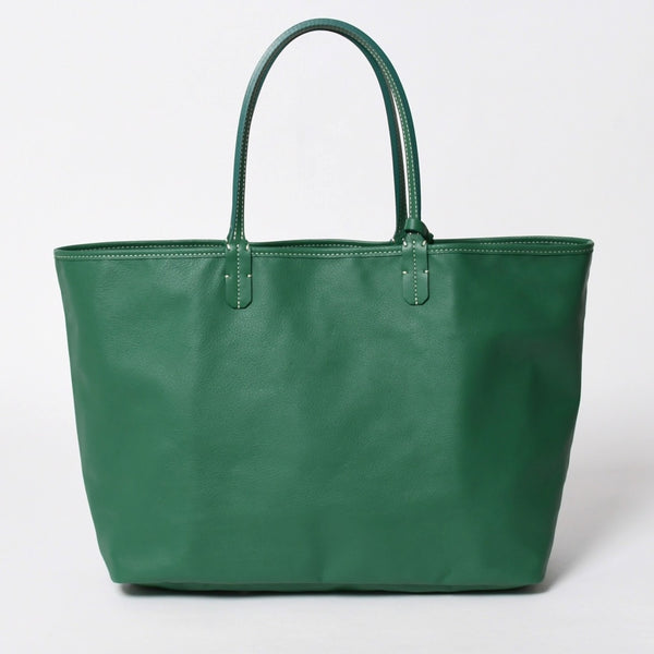 新品同様 GOYARD ゴヤール リバーシブル トートバッグ アンジュPM PVCコーティングキャンバス レザー グリーン 中古 4a007188