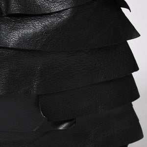 極美品 YVES SAINT LAURENT イヴサンローラン サントロぺ レザーバッグ ハンドバッグ 122245 ブラック シルバー金具 中古 4a006504