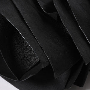 極美品 YVES SAINT LAURENT イヴサンローラン サントロぺ レザーバッグ ハンドバッグ 122245 ブラック シルバー金具 中古 4a006504