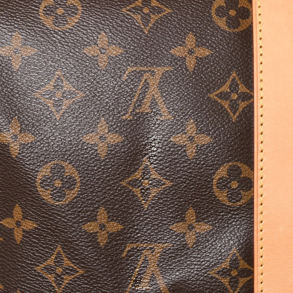 新品同様 LOUIS VUITTON ルイヴィトン モノグラム キーポル45 ボストンバッグ M41428 モノグラムキャンバス ヌメ革 ブラウン ゴールド金具 中古 4a006938