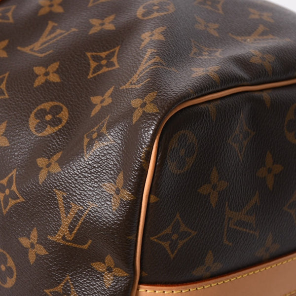 新品同様 LOUIS VUITTON ルイヴィトン モノグラム キーポル45 ボストンバッグ M41428 モノグラムキャンバス ヌメ革 ブラウン ゴールド金具 中古 4a006938