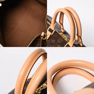 新品同様 LOUIS VUITTON ルイヴィトン モノグラム キーポル45 ボストンバッグ M41428 モノグラムキャンバス ヌメ革 ブラウン ゴールド金具 中古 4a006938