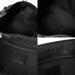 極美品 LOUIS VUITTON ルイヴィトン キーポル バンドリエール50 ボストンバッグ M45062 モノグラム エクリプス フローラル ブラック 中古 4a006945