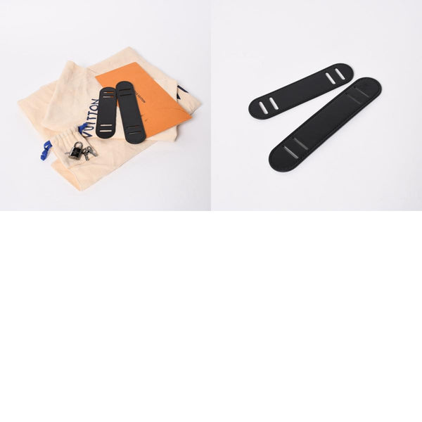 極美品 LOUIS VUITTON ルイヴィトン キーポルバンドリエール45 M40569 モノグラムエクリプスキャンバス ブラック レザー 中古 4a007181