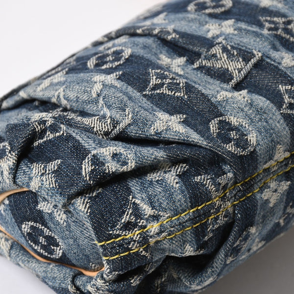 極美品 LOUIS VUITTON ルイヴィトン ミニプリーティ レイエ ショルダーバッグ M95333 モノグラムデニム ブルー 中古 4a006952