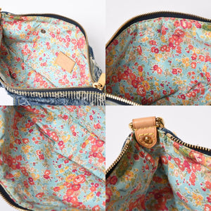 新品同様品 LOUISVUITTON ルイヴィトン パウチィ ワンショルダーバッグ M95382 パッチワーク モノグラムデニム ブルー 中古 4a006993