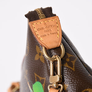 極美品 LOUIS VUITTON ルイヴィトン モノグラム チェリー ポシェットアクセソワール アクセサリーポーチ 村上隆 M95008 中古 4a006983