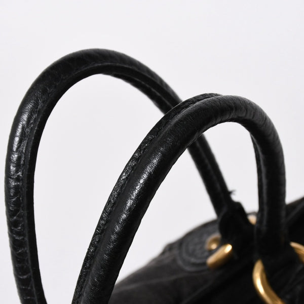 極美品 LOUIS VUITTON ルイヴィトン ネオカヴィ MM 2WAYバッグ M95351 モノグラム デニム ブラック ゴールド金具 中古 4a006996