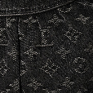 極美品 LOUIS VUITTON ルイヴィトン ネオカヴィ MM 2WAYバッグ M95351 モノグラム デニム ブラック ゴールド金具 中古 4a006996