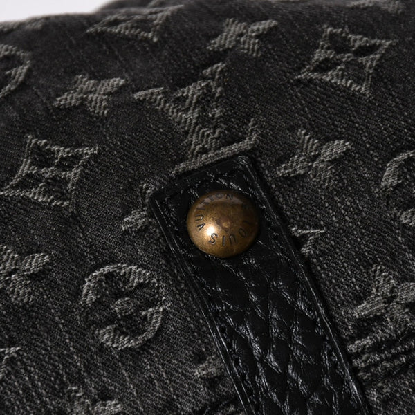 極美品 LOUIS VUITTON ルイヴィトン ネオカヴィ MM 2WAYバッグ M95351 モノグラム デニム ブラック ゴールド金具 中古 4a006996