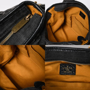 極美品 LOUIS VUITTON ルイヴィトン ネオカヴィ MM 2WAYバッグ M95351 モノグラム デニム ブラック ゴールド金具 中古 4a006996