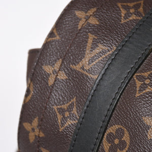 極美品 LOUIS VUITTON ルイヴィトン クリストファー MM リュック バックパック M43735 モノグラムマカサー ブラウン ブラック 中古 4a006943