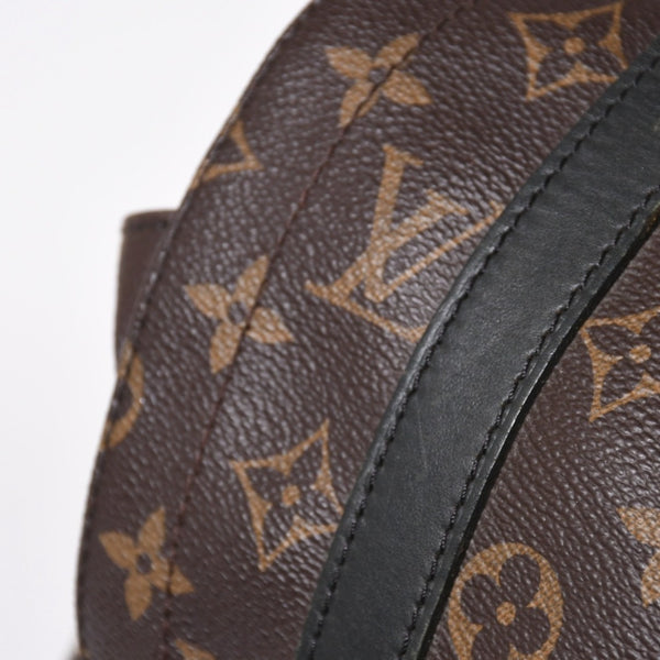 極美品 LOUIS VUITTON ルイヴィトン クリストファー MM リュック バックパック M43735 モノグラムマカサー ブラウン ブラック 中古 4a006943