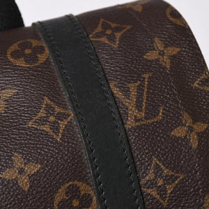 極美品 LOUIS VUITTON ルイヴィトン クリストファー MM リュック バックパック M43735 モノグラムマカサー ブラウン ブラック 中古 4a006943