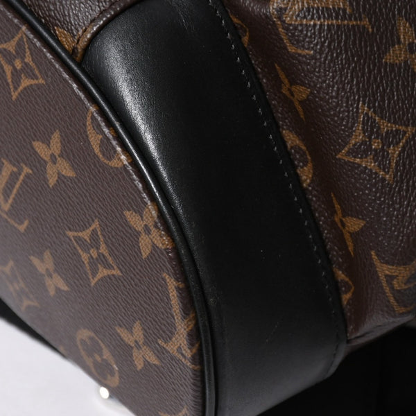 極美品 LOUIS VUITTON ルイヴィトン クリストファー MM リュック バックパック M43735 モノグラムマカサー ブラウン ブラック 中古 4a006943