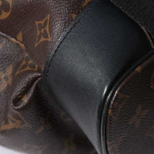 極美品 LOUIS VUITTON ルイヴィトン クリストファー MM リュック バックパック M43735 モノグラムマカサー ブラウン ブラック 中古 4a006943