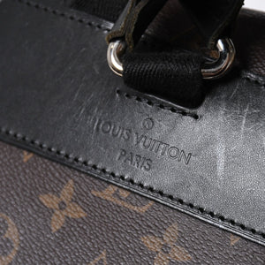 極美品 LOUIS VUITTON ルイヴィトン クリストファー MM リュック バックパック M43735 モノグラムマカサー ブラウン ブラック 中古 4a006943