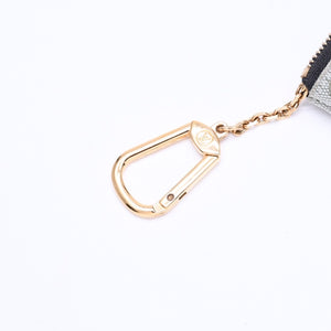 極美品 LOUIS VUITTON ルイヴィトン モノグラムミニ ポシェットクレ コインケース M92236 キャンバス ゴールド金具 グリーン 中古 4a007169