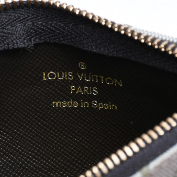 極美品 LOUIS VUITTON ルイヴィトン モノグラムミニ ポシェットクレ コインケース M92236 キャンバス ゴールド金具 グリーン 中古 4a007169