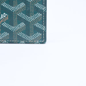 極美品 GOYARD ゴヤール マルゼルブ カードケース グリーン MALESHPMLTY09CL09X PVC ヴォーゼルカーフスキン 中古 4a007175