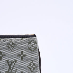 極美品 LOUIS VUITTON ルイヴィトン モノグラムミニ ポシェットクレ コインケース M92236 キャンバス ゴールド金具 グリーン 中古 4a007168