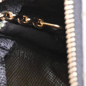 極美品 LOUIS VUITTON ルイヴィトン モノグラムミニ ポシェットクレ コインケース M92236 キャンバス ゴールド金具 グリーン 中古 4a007168