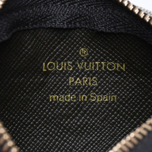 極美品 LOUIS VUITTON ルイヴィトン モノグラムミニ ポシェットクレ コインケース M92236 キャンバス ゴールド金具 グリーン 中古 4a007168