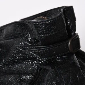 極美品 BALENCIAGA バレンシアガ ル シティ イーストウェスト トートバッグ 845704 ショルダーバッグ 現行モデル ブラック ブロンズ金具 中古 4a006964